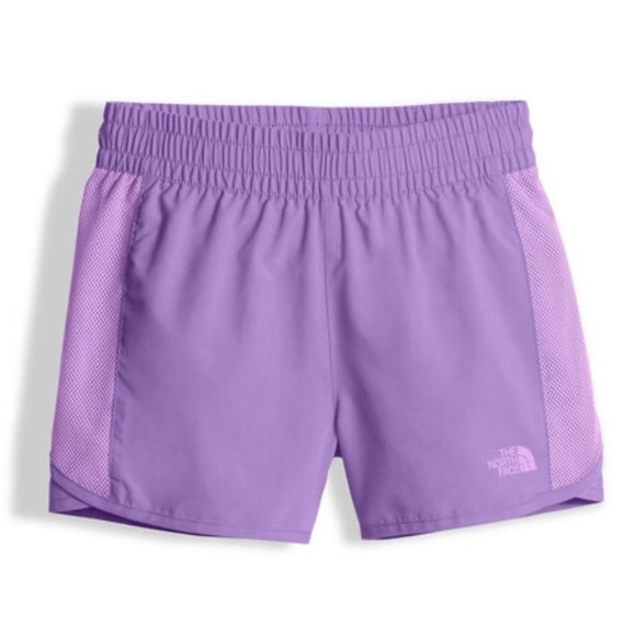 [The North Face] Girls Purple Water Shorts - Picture 3 of 3